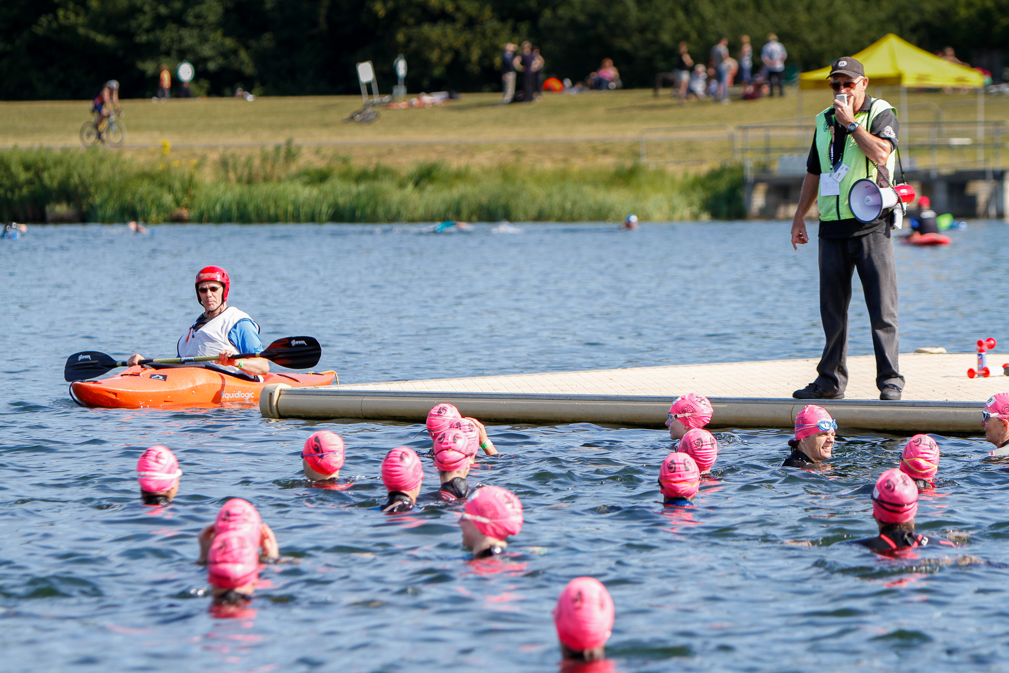 Triathlon Event swimming