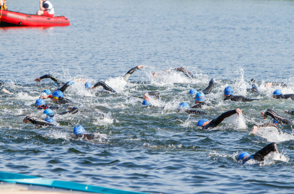 Swimmers at an event in Torquay