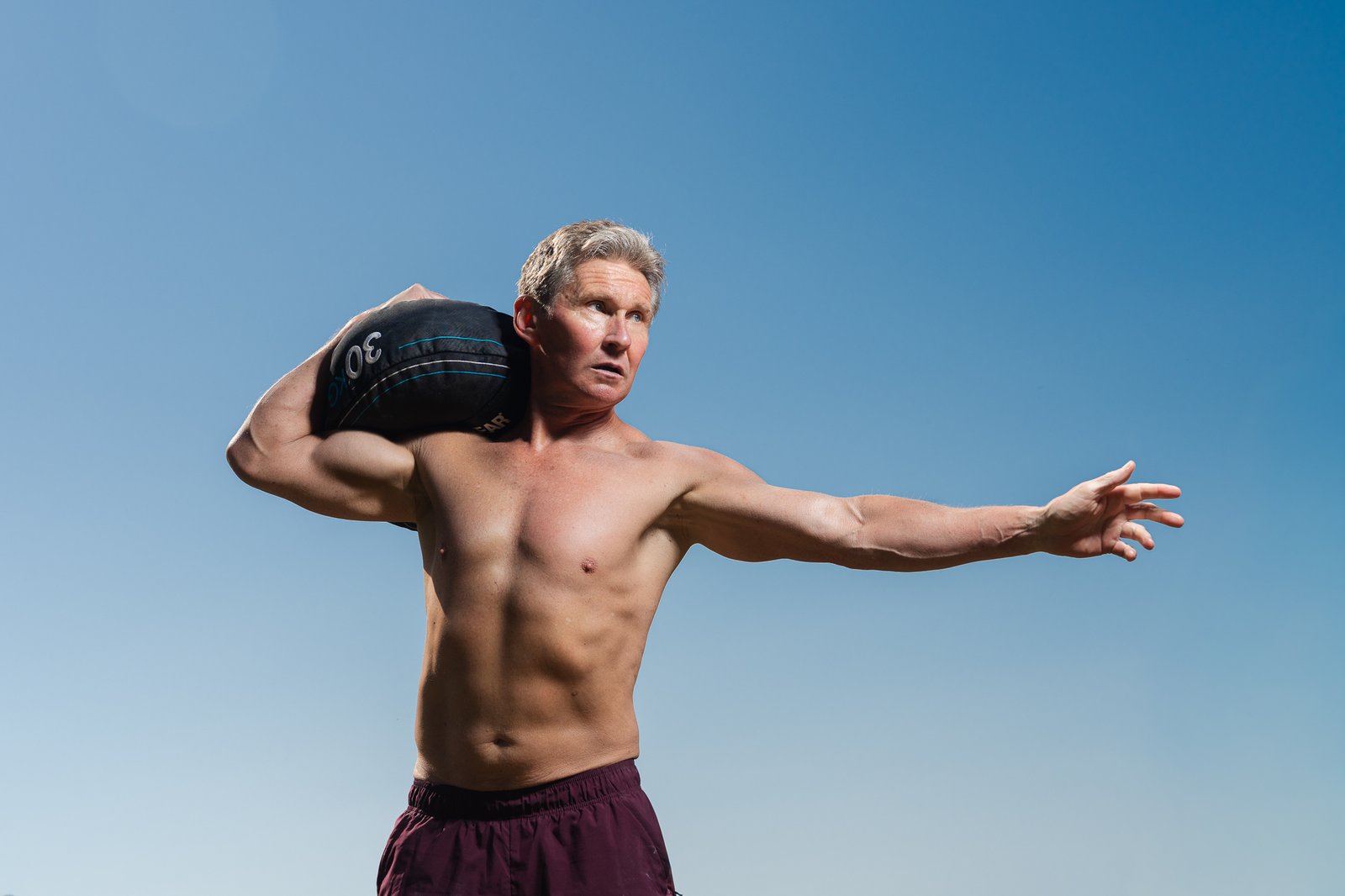 Fitness Photography of a mature man